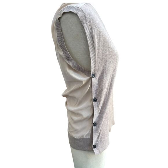 All Saints sleeveless tan knit top. Size small beautiful addition to wardrobe! - Picture 3 of 7